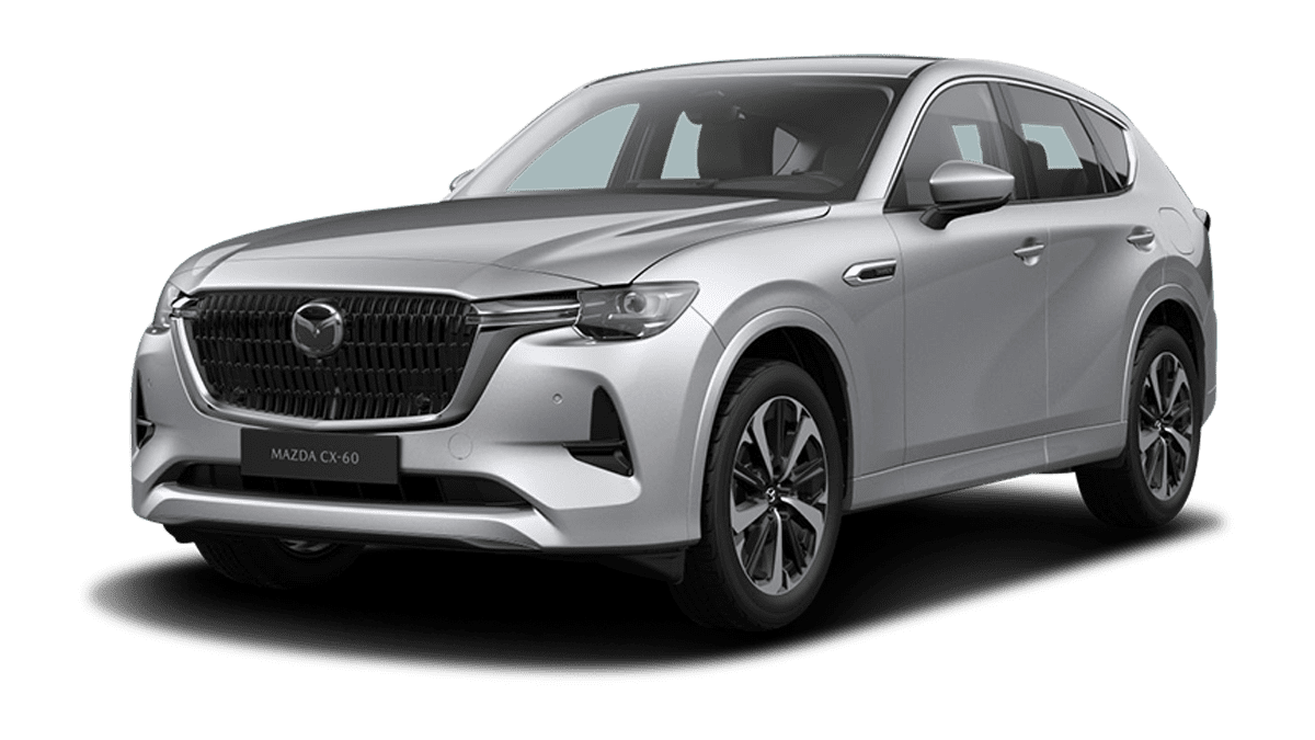 Frontansicht eines Mazda CX-60, freigestellt