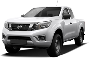 Frontansicht eines Nissan Navara , freigestellt