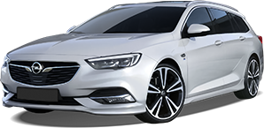 Frontansicht eines Opel Insignia Sports Tourer GSi, freigestellt