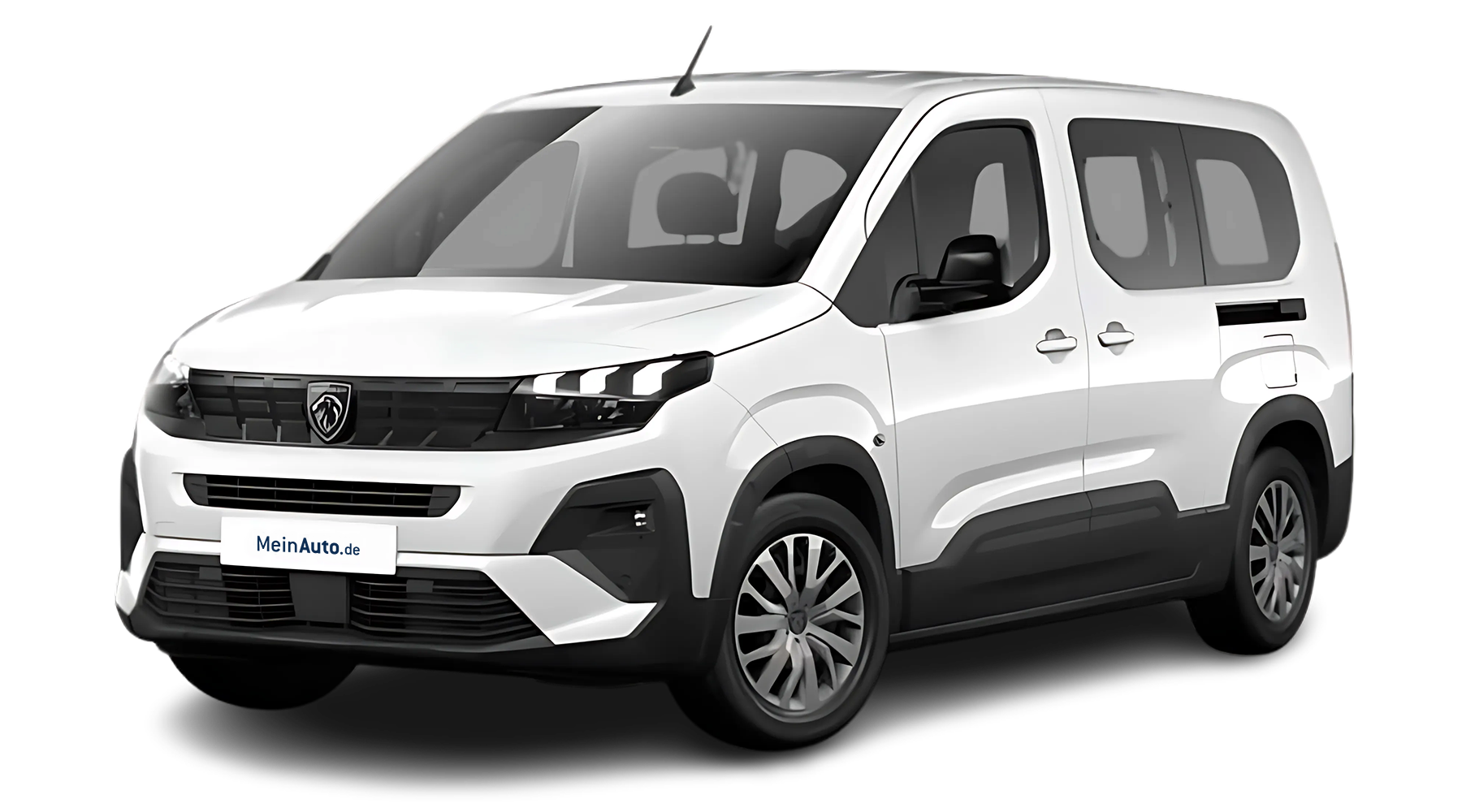 Frontansicht eines Peugeot Rifter, freigestellt