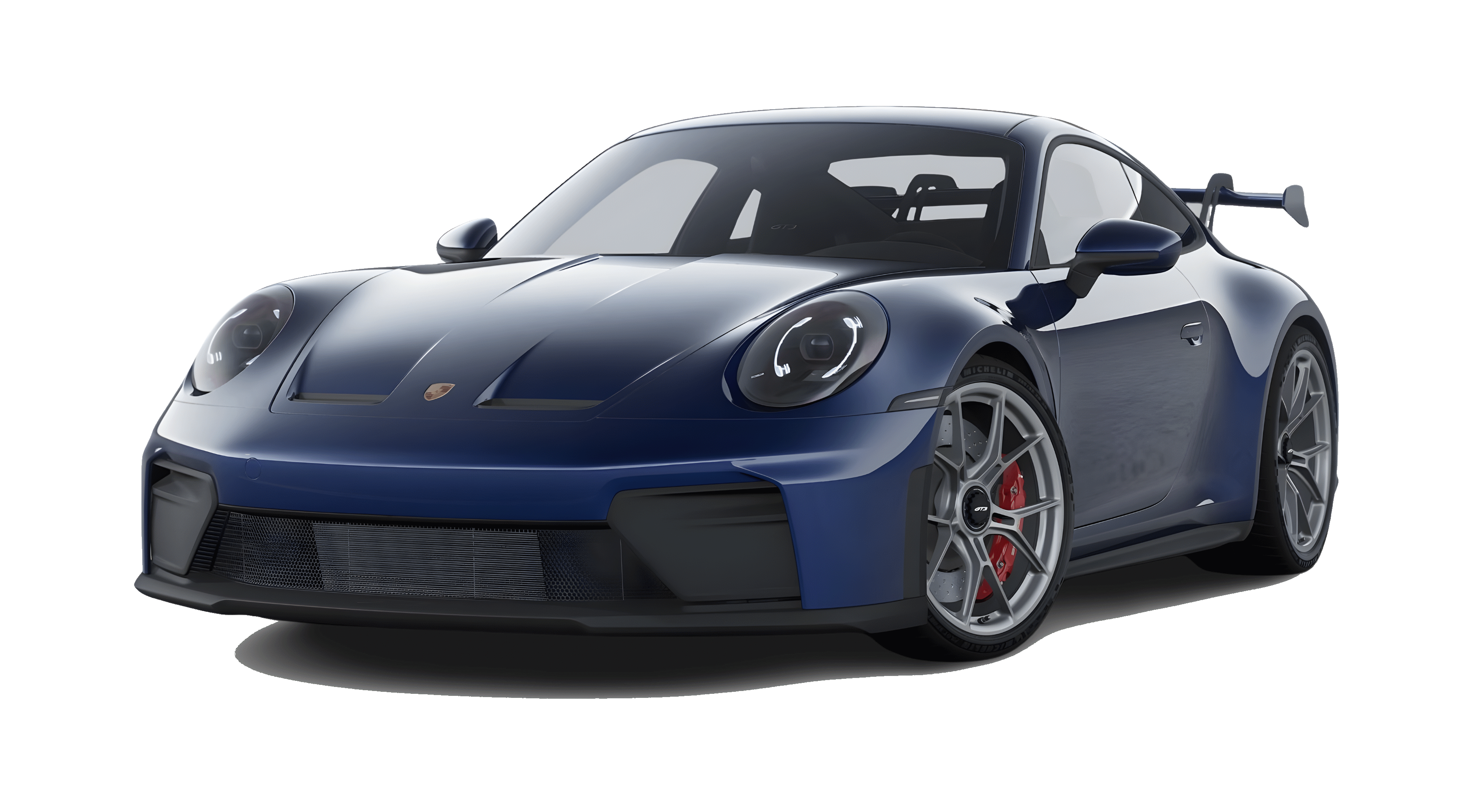 Frontansicht eines Porsche 911 GT3, freigestellt