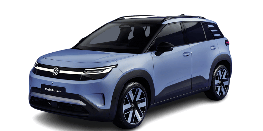 Frontansicht eines VW ID.Cross, freigestellt